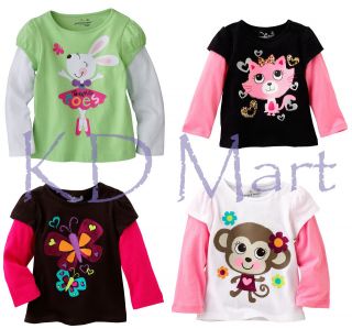 New Jumping Bean Baby Girls Clothes Long Sleeve Tops T Shirt Size 1 