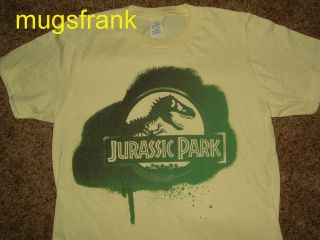 Jurassic Park Movie Dinosaur Stencil Silhouette T Shirt