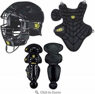 Wilson A3683 Youth Ez Catchers Gear Kit Helmet, Leg Guards, Chest 