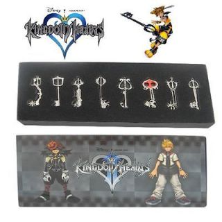 Kingdom Hearts II 8 KEY BLADE Sora Necklace Pendant #