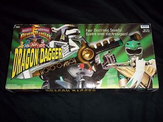POWER RANGERS GREEN RANGERS DRAGON DAGGER MIB Super Rare 1993 Irwin 