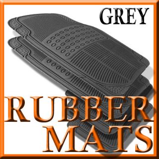 Buick ENCLAVE ALL WEATHER GREY RUBBER FLOOR MATS (Fits Buick Enclave)