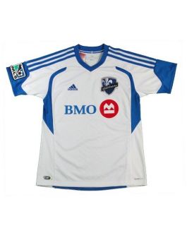  Soccer Montreal Impact Youth Jersey S Away White Adidas Child Kids NWT