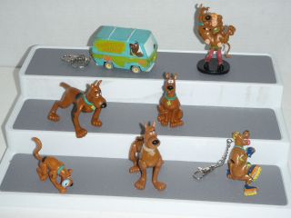 SCOOBY DOO PVC TOY FIGURE MIXED 7 toys BURGER KING 2 KEYCHAIN MYSTERY 