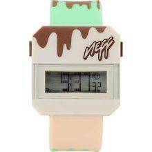 Neff Headwear Digi Rubber Water Resistant Watch Ice Cream Melt Digital 