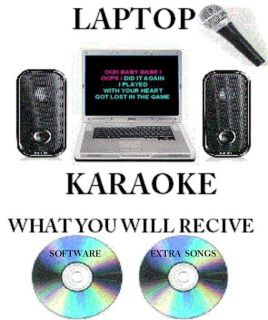 PC LAPTOP PRO KARAOKE MACHINE SYSTEM FOR CLUBS PUBS HOTELS WITH EXTRA 