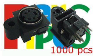 5p S Video DIN 4 Pin Female PCB Chassis Jack Socket,92A