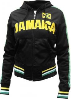 Jamaica Soccer Track Jacket Girls Juniors Hoody Hoodie