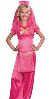 Girls Genie Jasmine Arabian Princess Kids Halloween Costume
