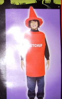 Ketchup Catsup Bottle Child 7 10 Costume NIP