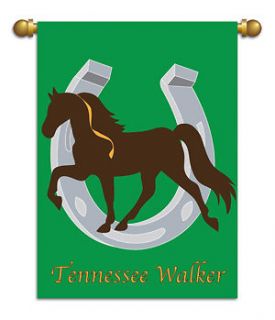 STANDARD FLAG   Tennessee Walker   Applique   Horse Decorative Flag 