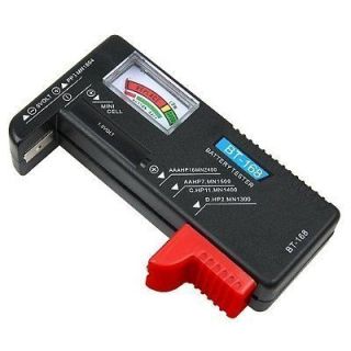 BATTERY Tester AAA to D, 12V, 9V, Watch & Hearing aid Button Batteries