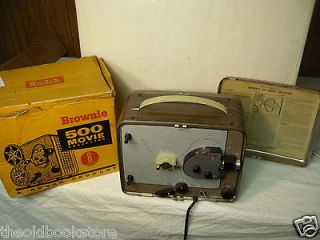 Vintage Brownie Kodak 500 Movie Projector 8 MM W/Original Box