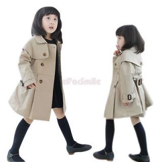   Trench Coat Wind Jacket 5 6 Years Kids Clothes Outwear Outfit Costume