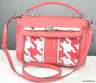 New GUESS Ladies Handbag Love Lock Bag Black Multi Box NWT Purse USA