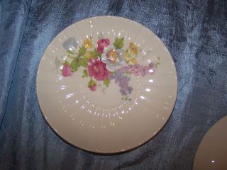 SEMI VITREOUS EDWIN M KNOWLES CHINA CO FLORAL USA OLD made in usa 