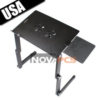   Portable Folding Laptop Notebook Table Desk Bed Sofa Tray USB Cooling