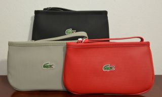 Lacoste Small Clutch Wristlet Wallet Bag New Classic 3 Choices NWT