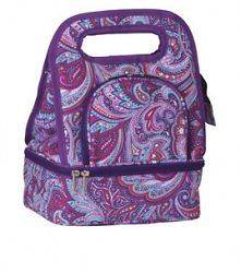 Picnic Plus Savoy Lunch Tote with Storage Container Purple Envy PSM 