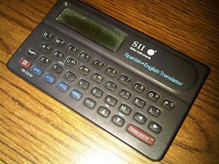   SII Desktop Spanish English Translator and Calculator TR 2200