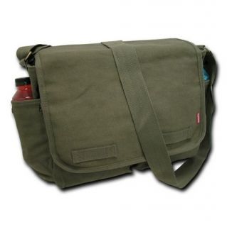   Military Messenger Heavyweight Field Canvas Shoulder Laptop Bag Bags