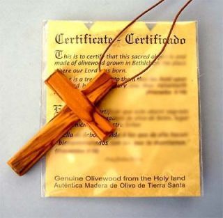 Large Olive Wood Cross Pendant Necklace Christian Multi Quantity FREE 