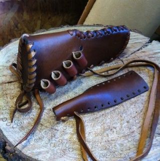 LEATHER GUN STOCK COVER/SHELL HOLDER Rossi Ranch Hand