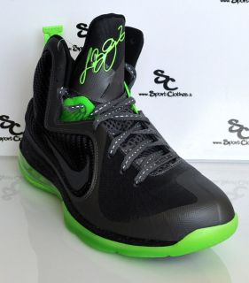 Nike Air Max Lebron 9 IX Dunkman mens basketball shoes black grey volt 