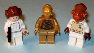 LEGO Star Wars Princess Leia Ackbar C3PO C 3PO Gold Droid Starwars 