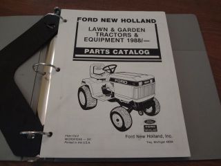 Ford 1988 LAWN Garden Tractor 14HP & 18HP PARTS CATALOG MANUAL