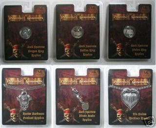 MR PIRATES of the CARIBBEAN RING & JEWELRY LOT OF 6 NEW