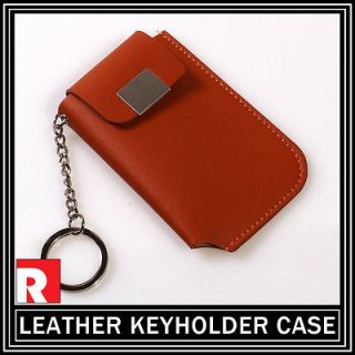 New Vintage Leather Key Holder Case Chain Cover with O ring for Car 