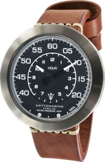 Sottomarino Strumento Guage Watch w/Genuine Leather Band