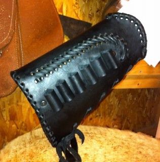 LEATHER GUN STOCK COVER/SHELL HOLDER WINCHESTER MARLIN STOEGER ROSSI 