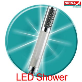   A13 Handheld Nozzle Water Sensor Control 3 Color LED Light Shower Head