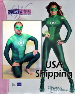 Green Lantern Spandex Lycra Costume Catsuit Zentai Unisex Medium NEW 