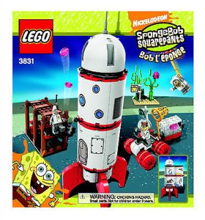 LEGO 3831   Spongebob   Rocket Ride   INSTRUCTION MANUAL ONLY