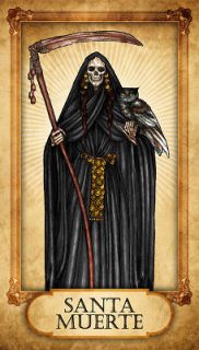 SANTA MUERTE PRAYER CARD Witch Voodoo Vodou Witchcraft Pagan Santeria
