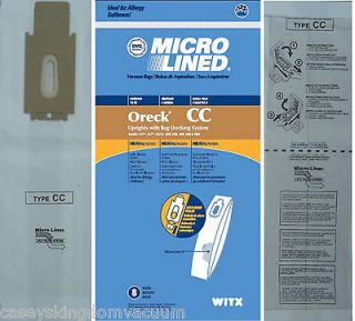 Oreck XL CC Upright Vacuum Cleaner Bags made by DVC