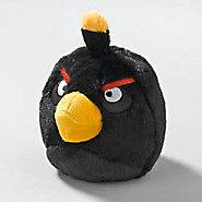 OFFICIAL BLACK ANGRY BIRDS CHRISTMAS SANTA HAT PLUSH DOLL TOY 5 1ST 