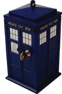   TARDIS Lock Up Safe Money Box with key light+sound effects dr who NEW