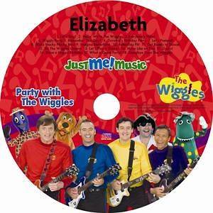 Personalized Party with the Wiggles Kids Music CD