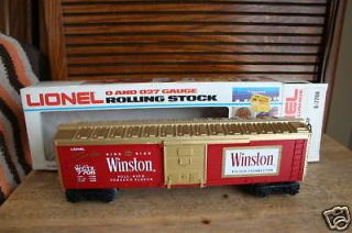 LIONEL TRAINS RARE # 6 7708 WINSTON BOX CAR IN BOX C 8 COLLECTABLE 