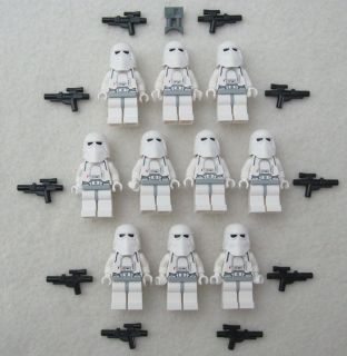10 LEGO STAR WARS SNOWTROOPER MINIFIG LOT storm trooper figures clone 