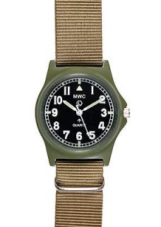 Unissued MWC G10 Limited Edition Olive Drab Military Watch on Khaki 