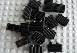 New LEGO 15x Profile Brick 1x2 Black Grill