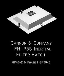 Cannon & Company 1355 Dust Bin Inertial Filter Hatch for GP40 2 & GP39 