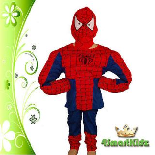   OFFER Spiderman Muscle Hero Kid Boy Fancy Party Costume Sz 7 #005B