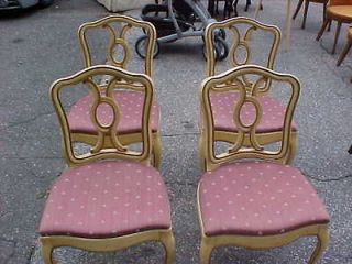   Country Provincial Style Dining / Living Room Chairs Upholstered