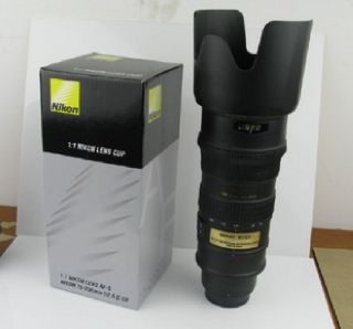 Nikon Lens 11 AF S 70 200mm f/2.8G VR Thermos Coffee Cup Stainless 